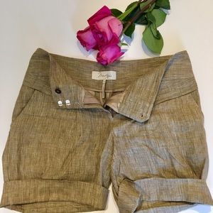 MAX AZRIA Like New Linen Dressy Shorts, size 4